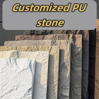 PU Stone Fàcil Instal·lació UV-Water-Fire Panells Lightweight
